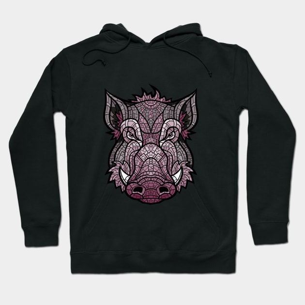 Wild Reserve: Pink Boar Hoodie by billdavismagic